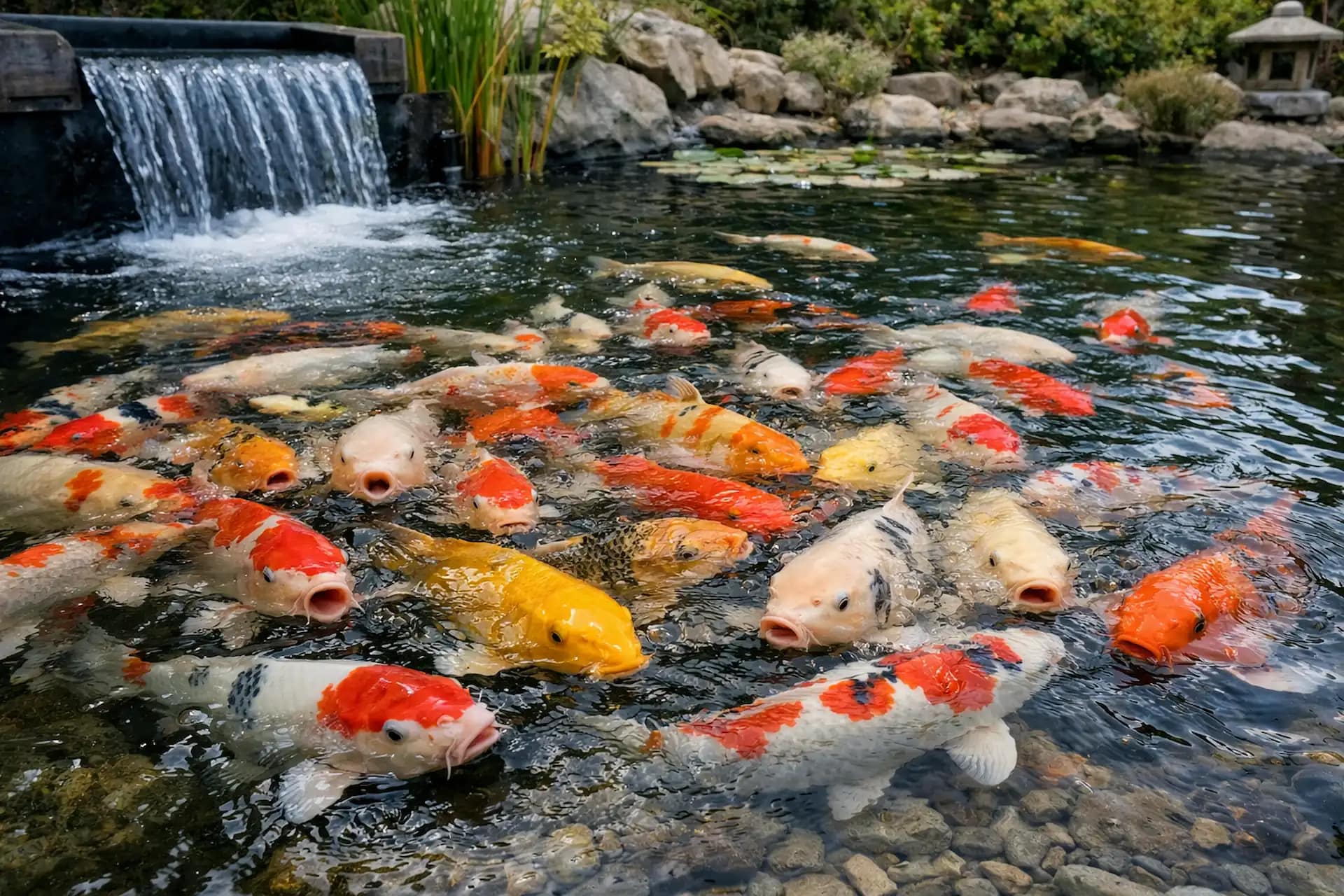 Koliko riba je previše za koi ribnjak