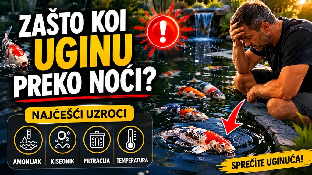 Zašto koi uginu preko noći u koi ribnjaku