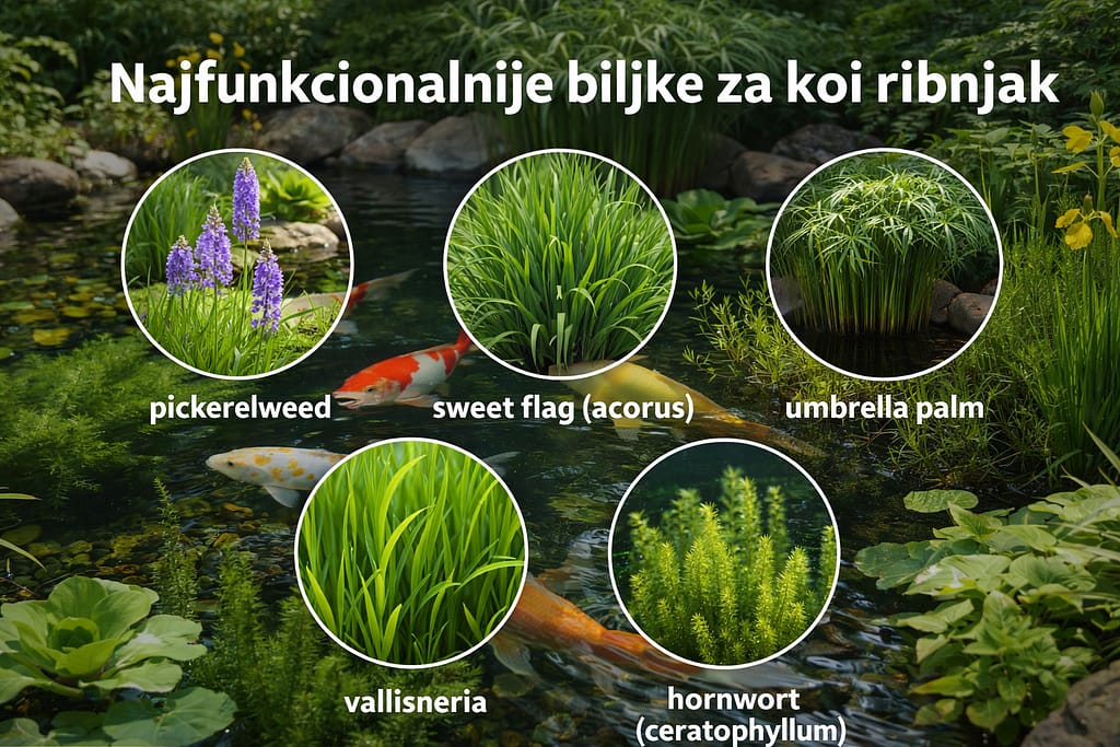 biljke za koi ribnjak funkcionalne i ukrasne razlika