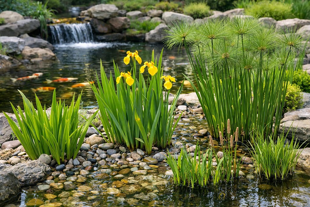 biljke za wetland filter koi ribnjak