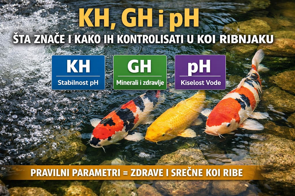 KH GH pH koi ribnjak kontrola parametara vode
