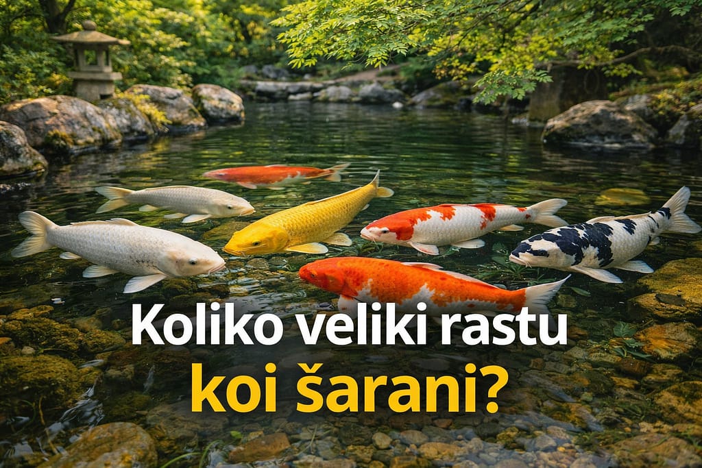 koliko veliki rastu koi šarani u ribnjaku