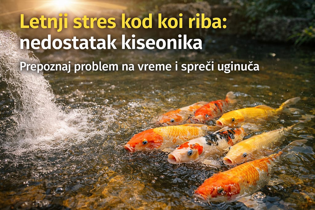 Letnji stres kod koi riba i nedostatak kiseonika u ribnjaku